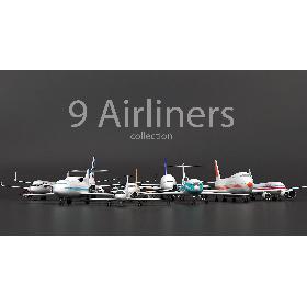 3D Commercial Airplanes Collection model